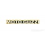 Marchio in alluminio " MOTO GUZZI " per mascherina forcella California II / V35 / V50 / V65 Custom...